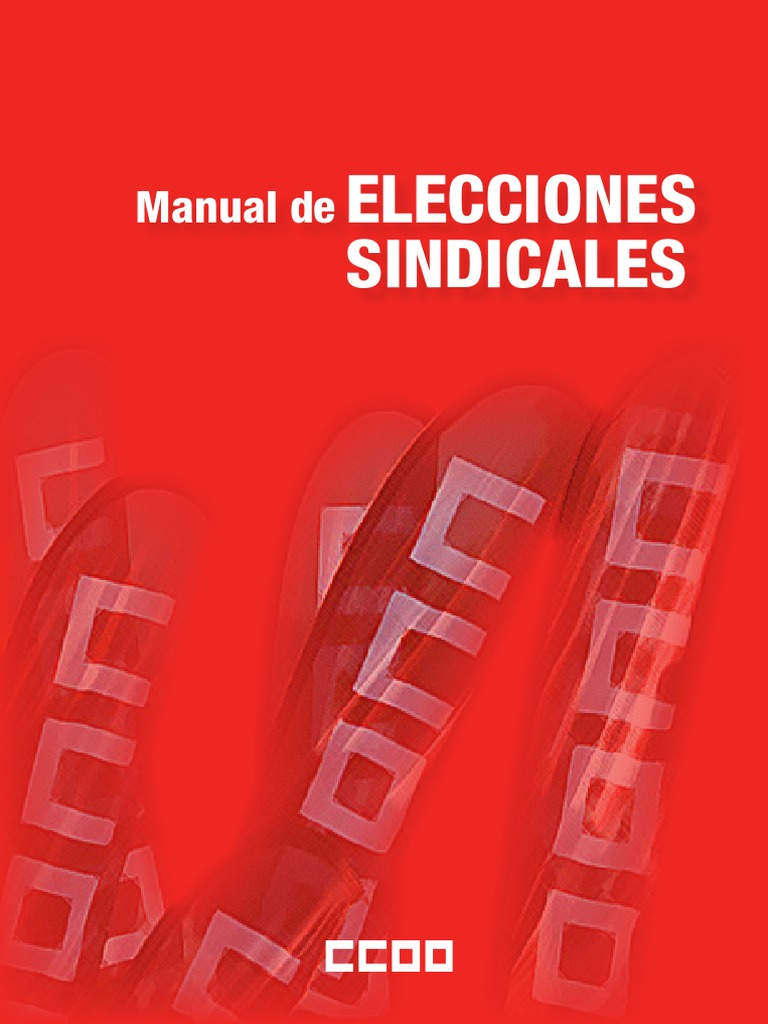 Manual de Elecciones Sindicales PDF PDF Elecciones Sindicato