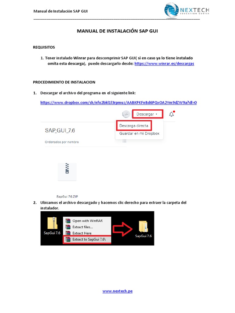 Instalación de SAP GUI: Guía Paso a Paso | PDF | Ventana (informática ...