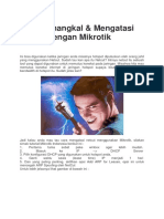 Cara Menangkal Dan Mengatasi Netcut Dengan Mikrotik