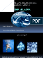 Agua Y Bioquimica del agua