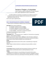 Formulario Reclamo Peajes y Autopistas