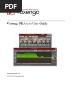 Voxengo PHA-979 User Guide: Software Version 2.3