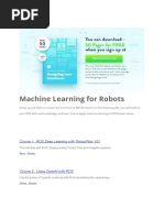 Machine Learning For Robots: Course 1: Ros Deep Learning With Tensorflow 101