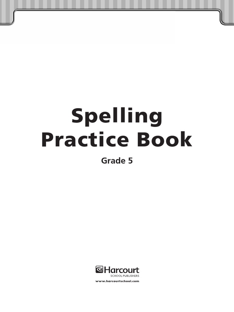 Spelling Practice Book Grade 5 PDF Semiotics Linguistics