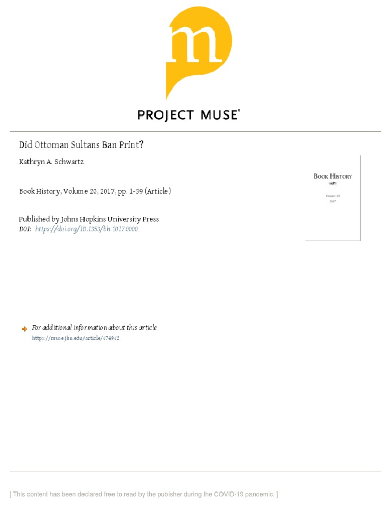 Did Ottoman Sultans Ban Print? Download Free PDF Ottoman Empire