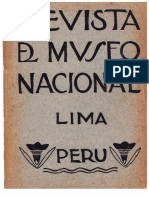 Revista Del Museo Nacional, 1946, Tomo XV PDF