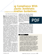 Improving Compliance With Prophylactic Antibiotic Administration Guidelines