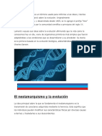 El Neolamarquismo y La Evolución