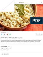 Arroz Cateto Na Pressão - Panelinha PDF