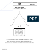 Motor Wiring Diagram: 9 Lead, Dual Voltage (DELTA Conn.)