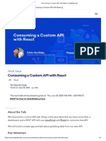 Consuming A Custom API With React - DigitalOcean