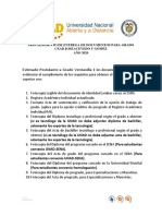 Informativo Entrega de Documentos Grados