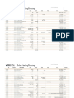 World CA Meeting Directory Meetings PDF