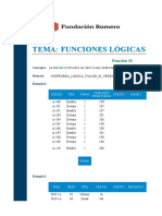 Funciones lógicas SI, Y, O