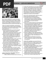 A PRIMEIRA GUERRA MUNDIAL - Exercícios