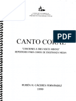 Canto Coral - Canciones A 3 Voces Mixtas PDF