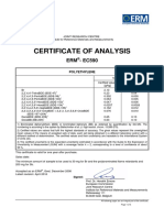 Certificate of Analysis: ERM - EC590