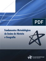 Fundamentos Metodológicos Do Ensino de História e Geografia