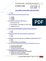 QCM WORD 2007 LEVEL 1 A.pdf