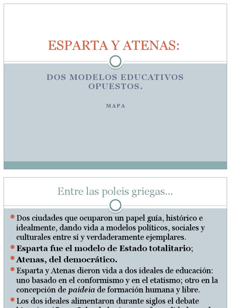 Esparta y Atenas | PDF | Antigua Grecia | Atenas