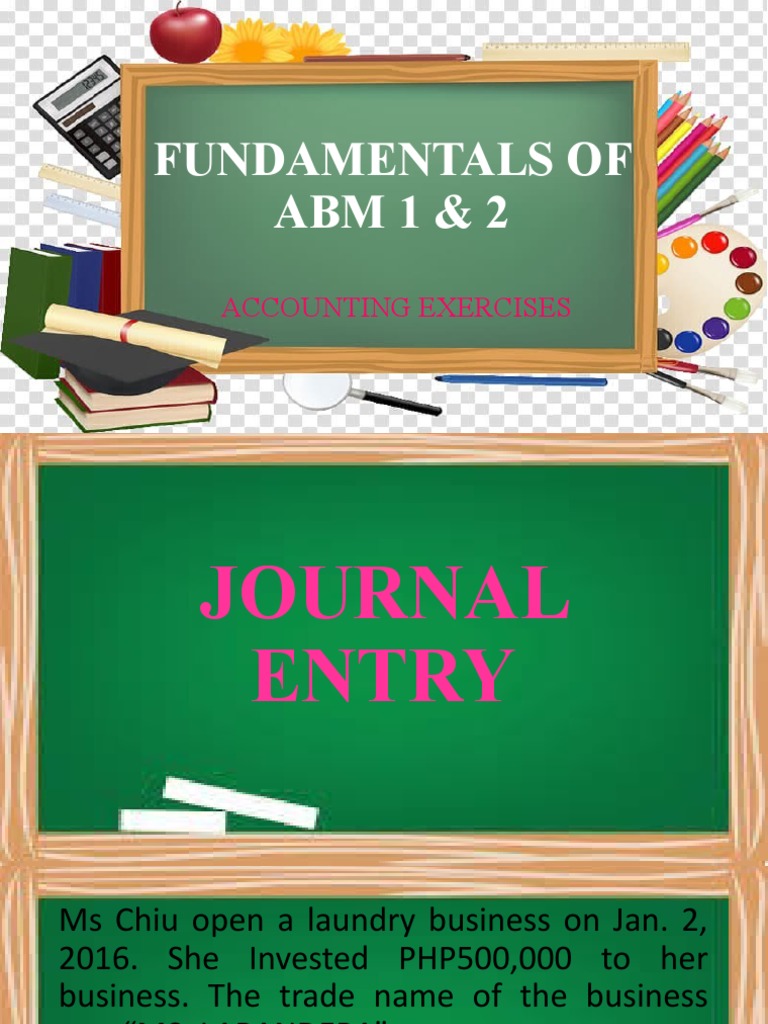 Fundamentals of ABM 1 & 2: Accounting Exercises | PDF | Equity (Finance ...