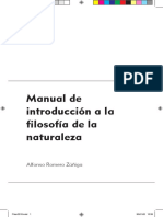 Manual de Introducción A La Filosofía de La Naturaleza - Alfonso Romero PDF