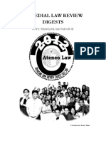 Remedial Law Digest - Tranquill - 2012 PDF
