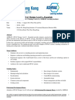 HVAC Design: Level I-Essentials: (3-Day Intensive Training Course by ASHRAE Learning Institute)