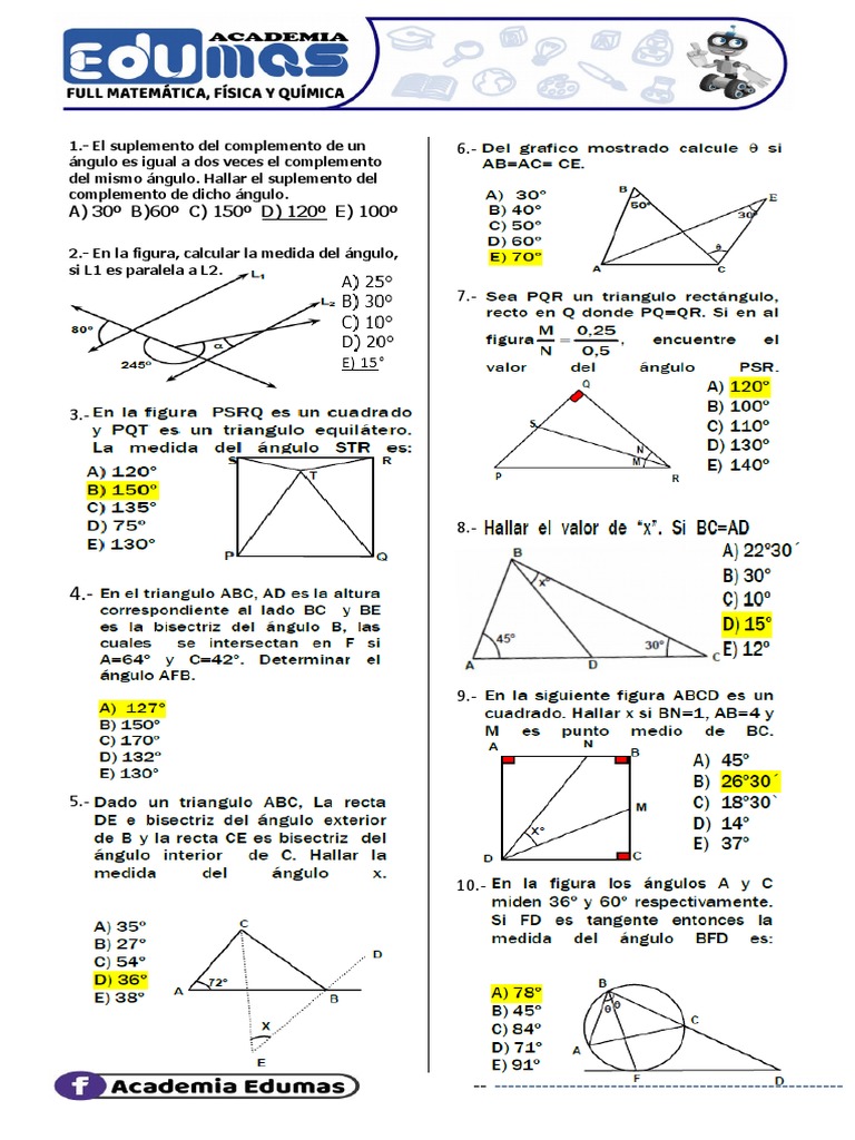 Test Trigonometria Cepre Uni Sem 09 Pdf