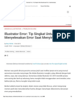 Illustrator Error - Tip Singkat Untuk Menyelesakan Error Saat Menyimpan PDF