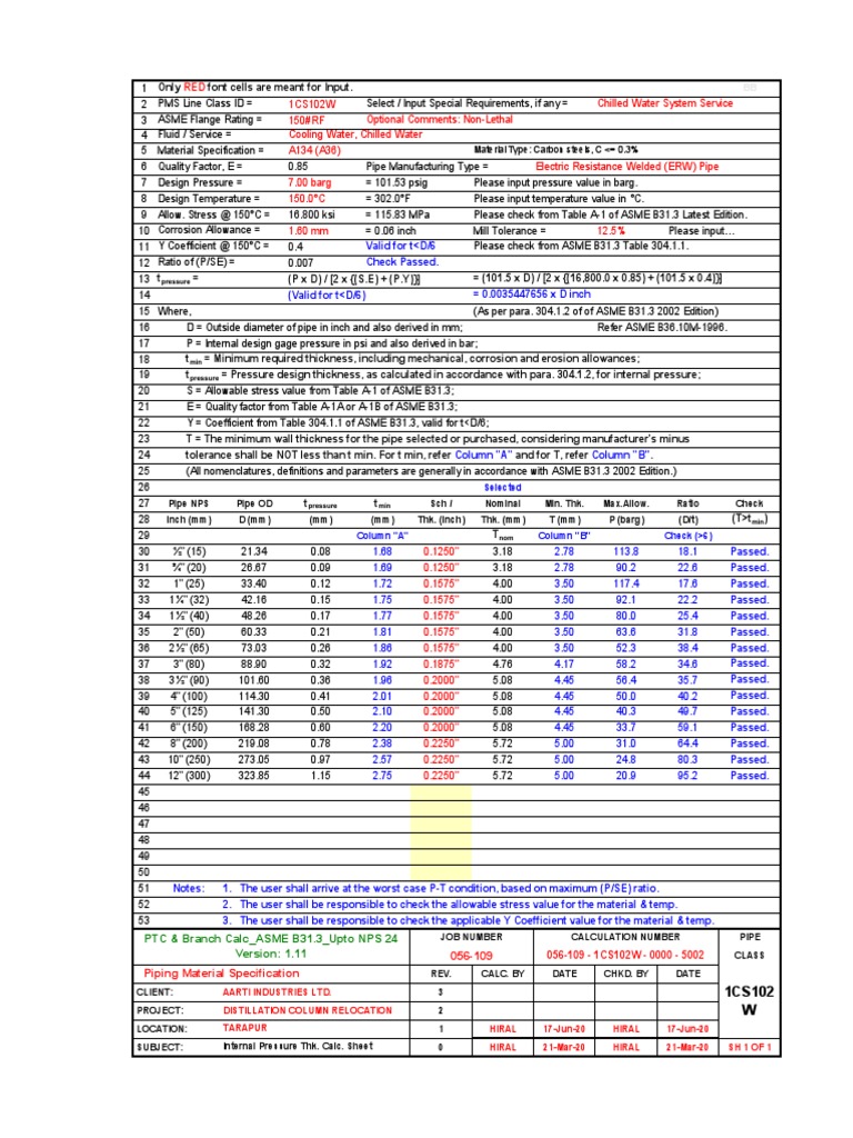 Pressure: Material Type: Carbon Steels, C 0.3% | PDF | Pipe (Fluid ...