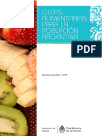 Ministerio de Salud. Presidencia de la Nación - Guías Alimentarias para la población argentina- 2015