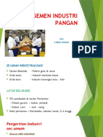 Managemen Industri Pangan