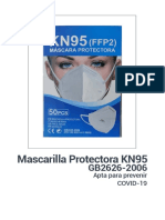 Mascarilla Protectora KN95: Apta para Prevenir COVID-19