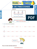 Clases de Fracciones para Tercer Grado de Primaria