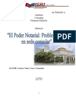 Problemáticas en la autorización de poderes notariales en sede consular