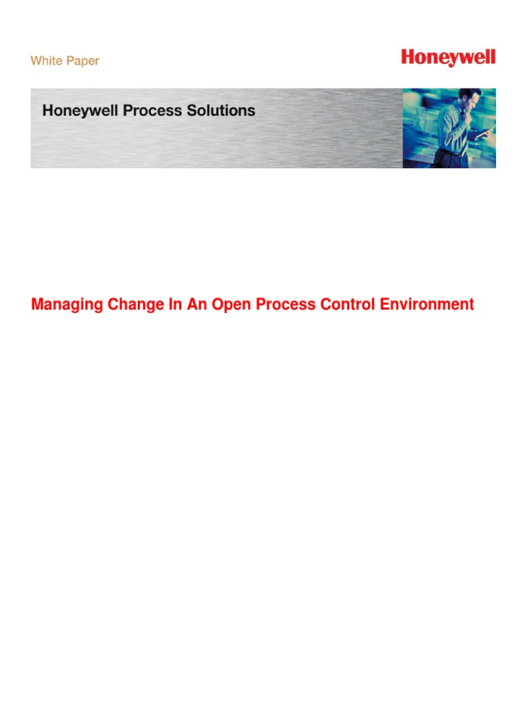 Managing Change in An Open Process Control Environment PDF