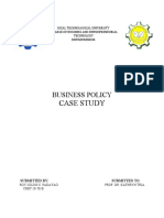 Case Study: Business Policy