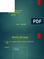 Control Engineering and Instrumentation (LAB) : Class