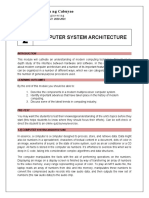 Computer System Architecture: Pamantasan NG Cabuyao