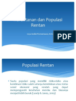 Kerentanan dan Populasi Rentan