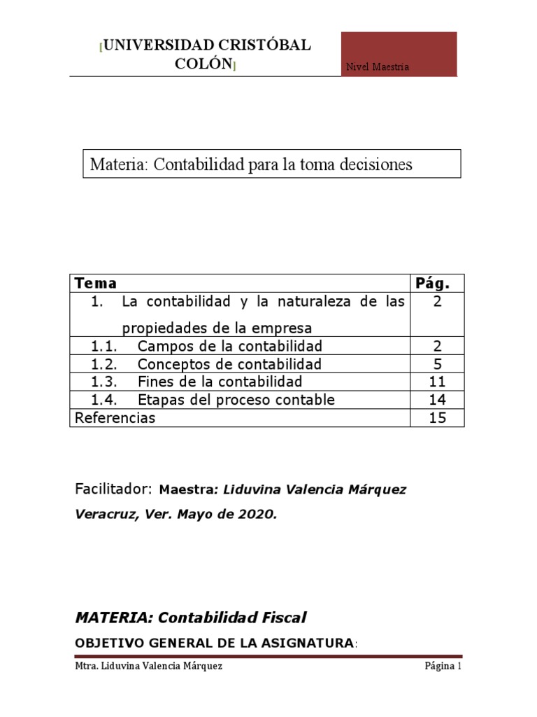 Contabilidad para La Toma de Decisiones | PDF | Contabilidad ...