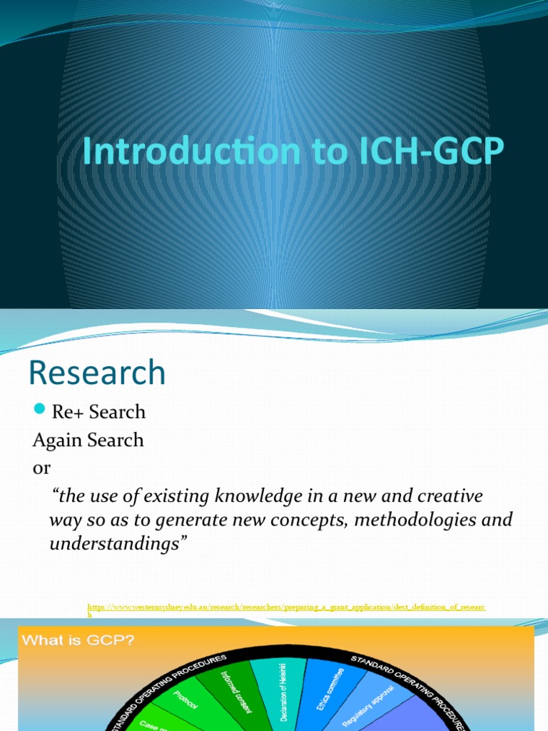 Overview of ICH GCP Principles | PDF | Institutional Review Board ...