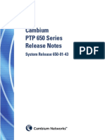 Cambium PTP 650 Series 01-43 System Release Notes