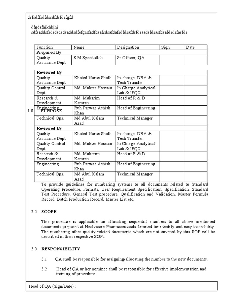Document Numbering Guidelines | PDF | Specification (Technical Standard ...