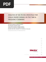 Analysis of Via To Via Crosstalk For Single Ended Signals in The Time & Frequency Domains PDF