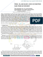 Analysis of Steel Slab Base and Gusseted Base For Economy