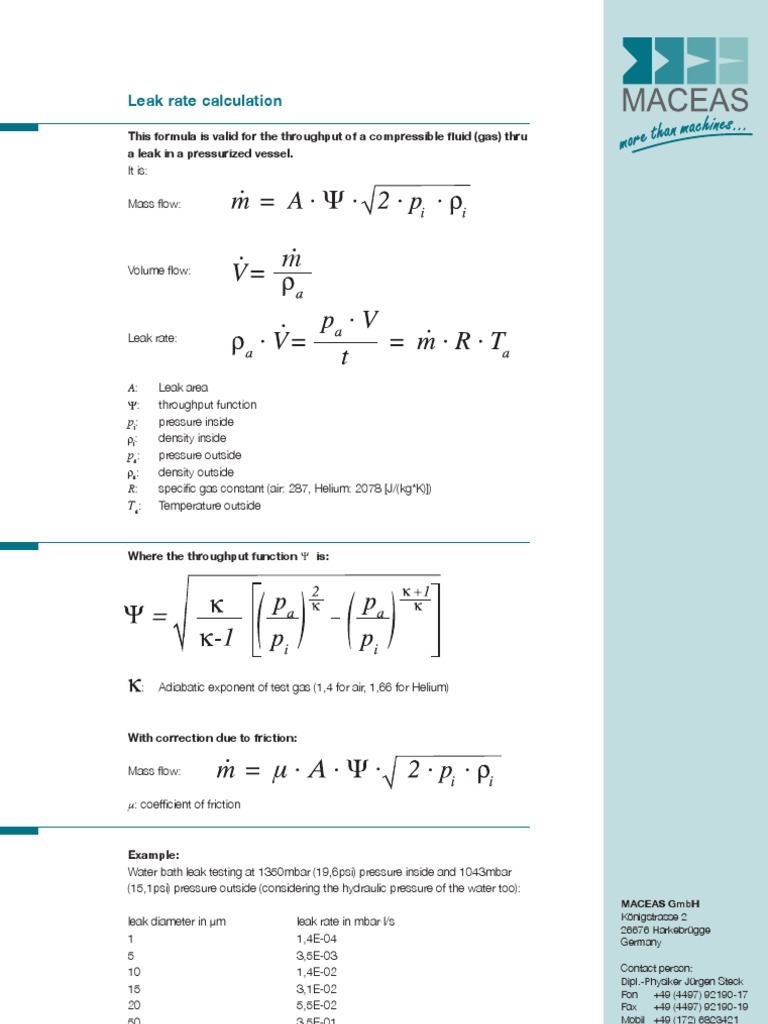 leak-rate-calculation