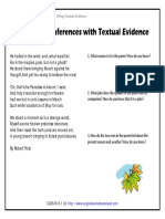 Supporting Inferences With Textual Evidence