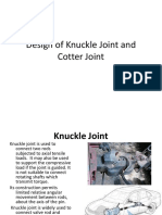Design of Knuckle Joint and Cotter Joint